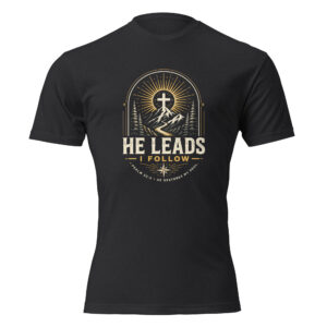 He Leads I Follow T-Shirt