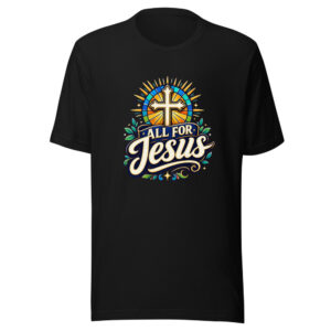All For Jesus Graphic Tee front view