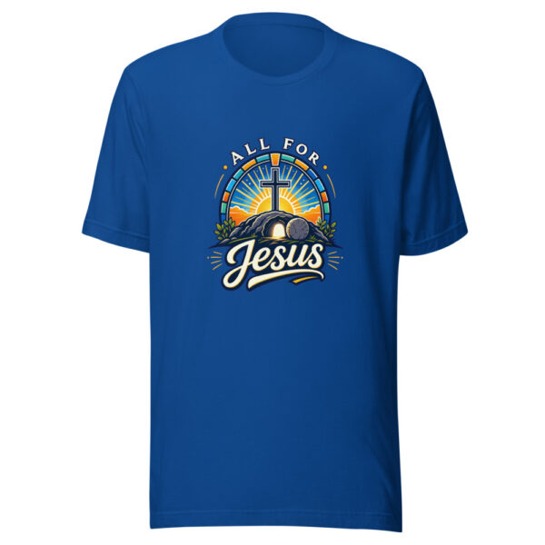 All For Jesus Graphic Tee mockup 3