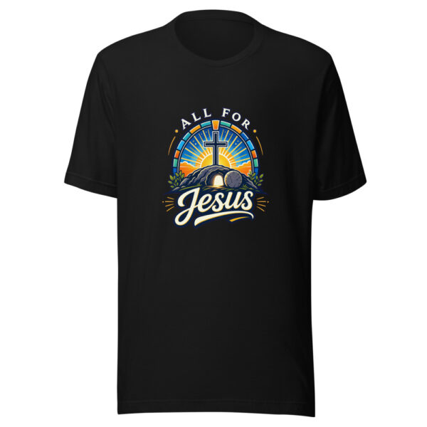All For Jesus Graphic Tee mockup 7