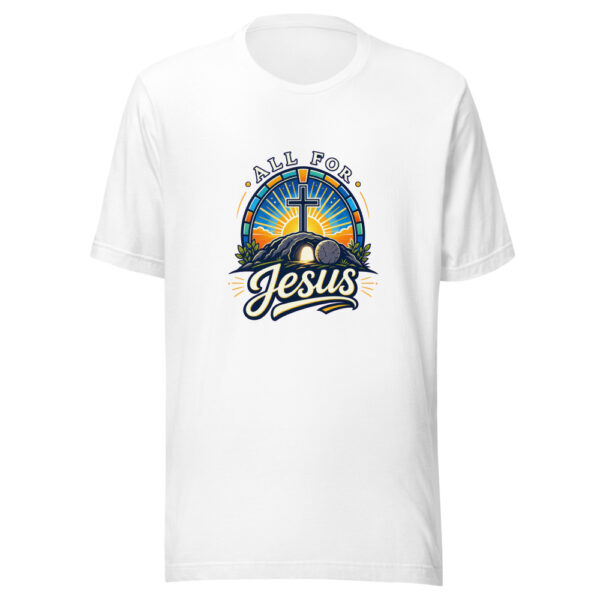 All For Jesus Graphic Tee mockup 8