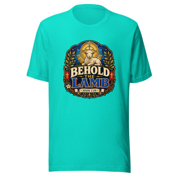 Behold The Lamb John 1:29 Heartbeat-20260613-jesus-verse-codex Graphic Tee mockup 3 Behold The Lamb John 1:29 Heartbeat-20260613-jesus-verse-codex Graphic Tee mockup 3