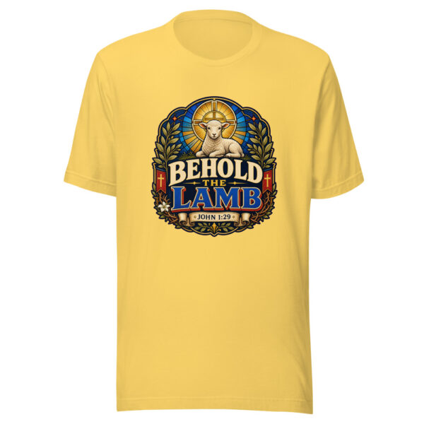 Behold The Lamb John 1:29 Heartbeat-20260613-jesus-verse-codex Graphic Tee mockup 6 Behold The Lamb John 1:29 Heartbeat-20260613-jesus-verse-codex Graphic Tee mockup 6