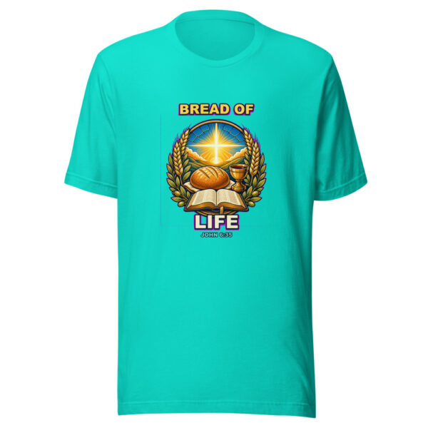 BREAD OF LIFE Heartbeat-20260614-shirtsaboutjesus-codex Graphic Tee mockup 4