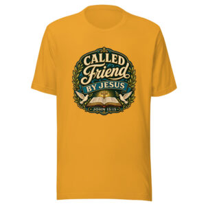 CALLED FRIEND BY JESUS JOHN 15:15 Heartbeat-20260614-shirtsaboutjesus-codex Graphic Tee mockup 1 CALLED FRIEND BY JESUS JOHN 15:15 Heartbeat-20260614-shirtsaboutjesus-codex Graphic Tee front view