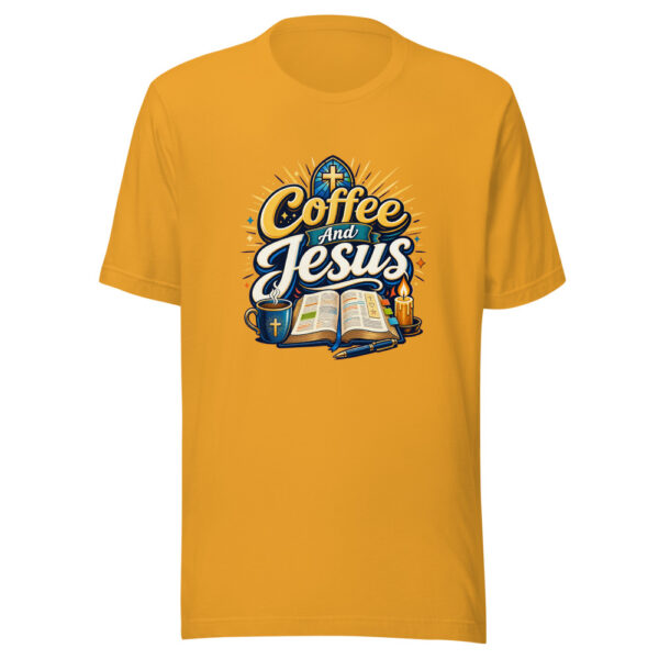 Coffee And Jesus Graphic Tee front view
