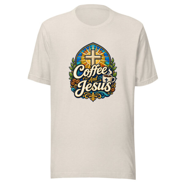 Coffee And Jesus Graphic Tee front view