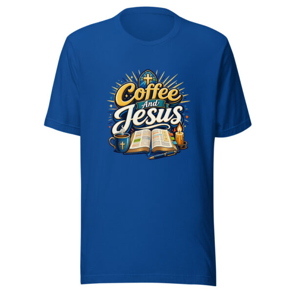 Coffee And Jesus Graphic Tee mockup 3
