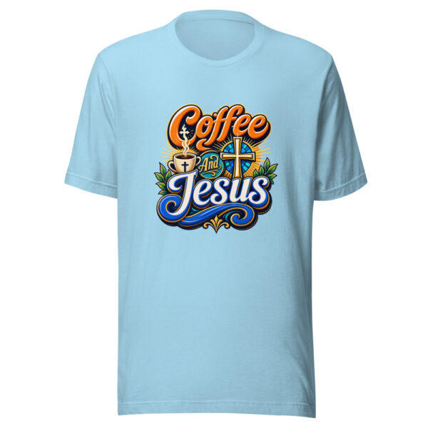 Coffee And Jesus Graphic Tee mockup 5 Coffee And Jesus Graphic Tee mockup 5