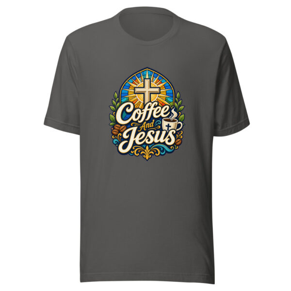 Coffee And Jesus Graphic Tee mockup 5