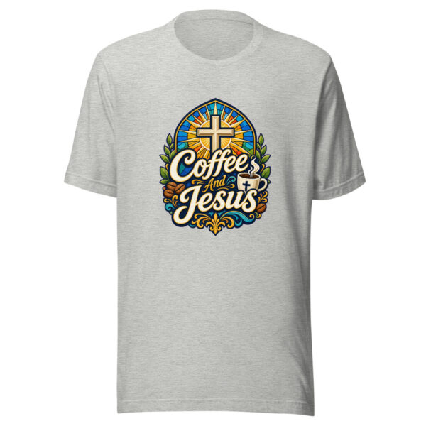 Coffee And Jesus Graphic Tee mockup 6
