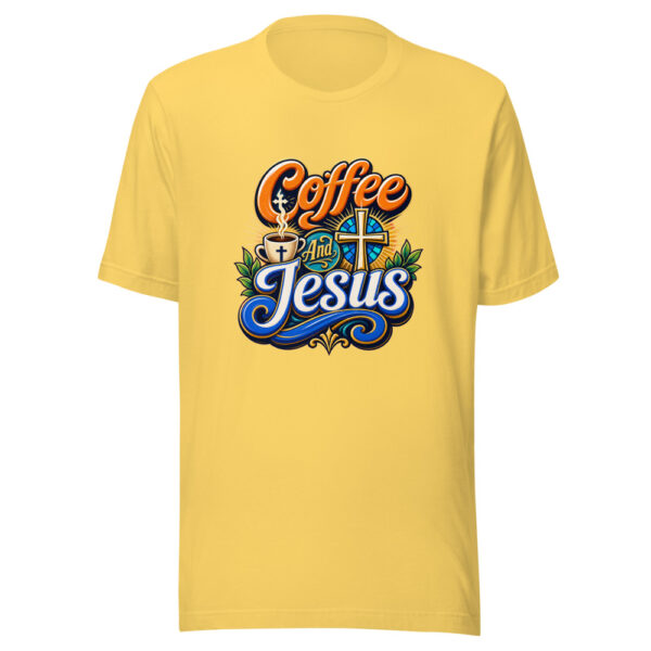 Coffee And Jesus Graphic Tee mockup 6 Coffee And Jesus Graphic Tee mockup 6