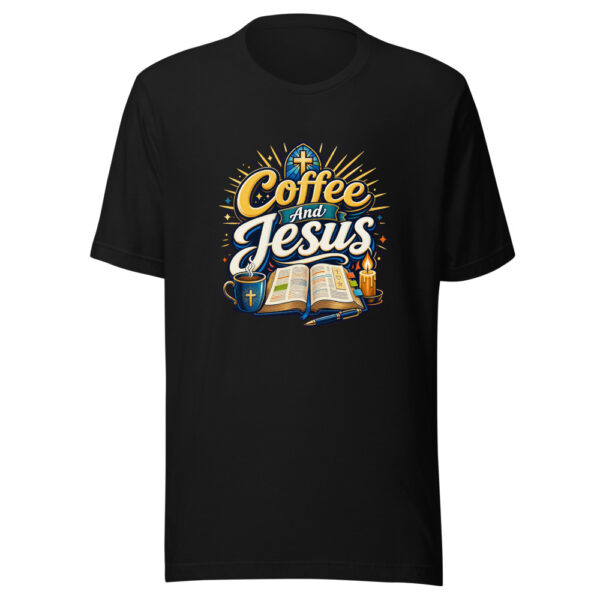 Coffee And Jesus Graphic Tee mockup 7