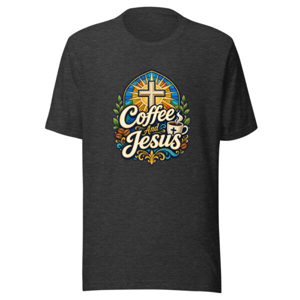 Coffee And Jesus Graphic Tee mockup 7