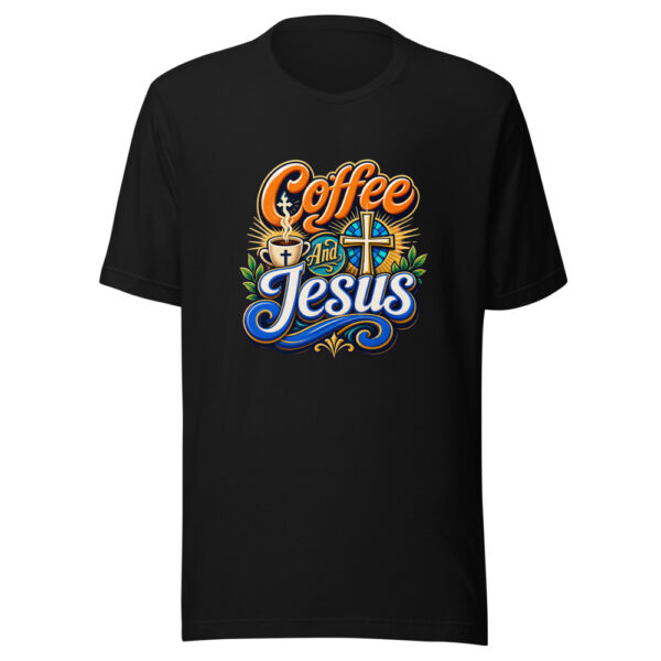 Coffee And Jesus Graphic Tee mockup 7 Coffee And Jesus Graphic Tee mockup 7