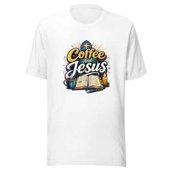 Coffee And Jesus Graphic Tee mockup 8
