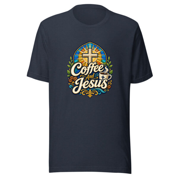 Coffee And Jesus Graphic Tee mockup 8