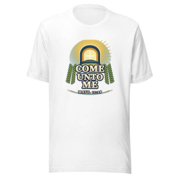 COME UNTO ME Corrected-come-unto-me-20260614 Graphic Tee mockup 3 COME UNTO ME Corrected-come-unto-me-20260614 Graphic Tee mockup 3
