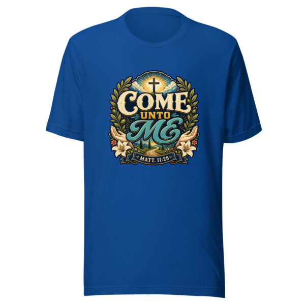 Come Unto Me Matt. 11:28 Heartbeat-20260613-jesus-verse-codex Graphic Tee front view