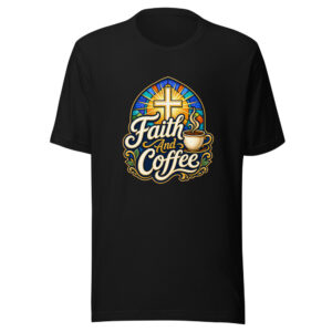 faith-and-coffee-evergreen-shirt-design-manual-faith-and-coffee-evergree-mockup-1 Faith And Coffee Graphic Tee