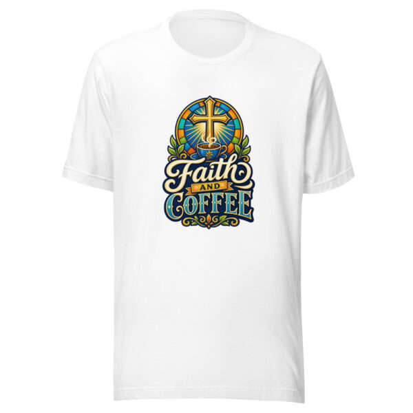 Faith And Coffee Graphic Tee mockup 3 Faith And Coffee Graphic Tee mockup 3