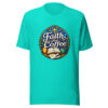 Faith And Coffee Graphic Tee mockup 4