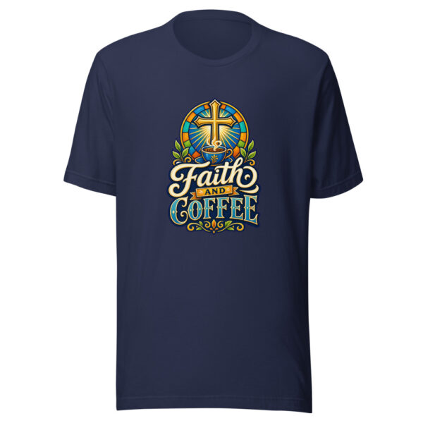 Faith And Coffee Graphic Tee mockup 4 Faith And Coffee Graphic Tee mockup 4
