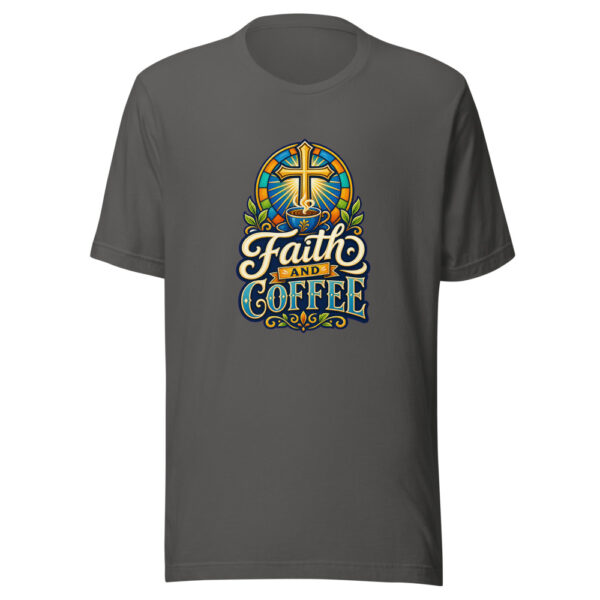 Faith And Coffee Graphic Tee mockup 5 Faith And Coffee Graphic Tee mockup 5