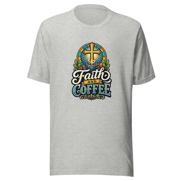 Faith And Coffee Graphic Tee mockup 6 Faith And Coffee Graphic Tee mockup 6