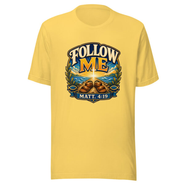 Follow Me Matt. 4:19 Heartbeat-20260613-shirts-about-jesus-codex Graphic Tee mockup 6
