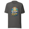 Found In His Love Graphic Tee mockup 5