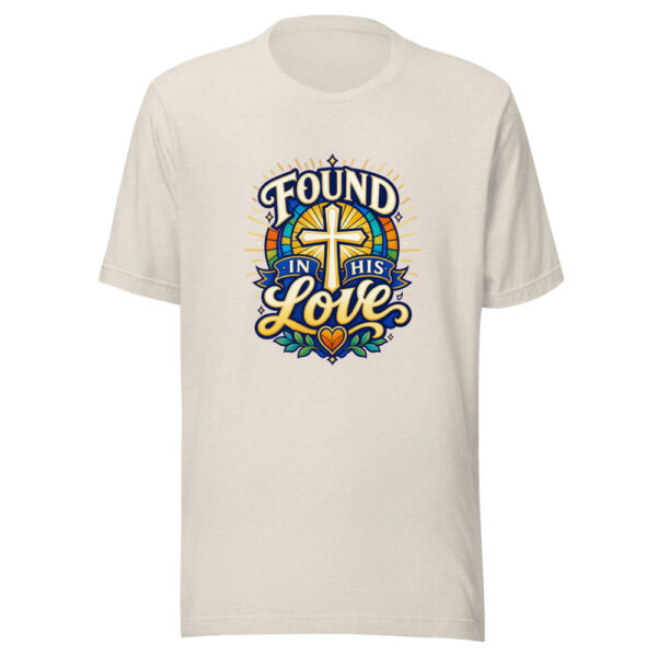 Found In His Love Graphic Tee mockup 8 Found In His Love Graphic Tee mockup 8
