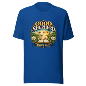 Good Shepherd John 10:11 Heartbeat-20260613-shirts-about-jesus-codex Graphic Tee mockup 1 Good Shepherd John 10:11 Heartbeat-20260613-shirts-about-jesus-codex Graphic Tee front view