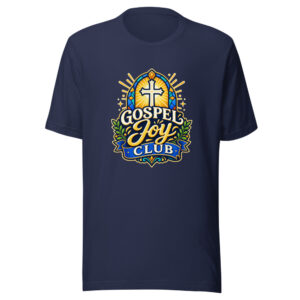 Gospel Joy Club Graphic Tee mockup 1 Gospel Joy Club Graphic Tee front view