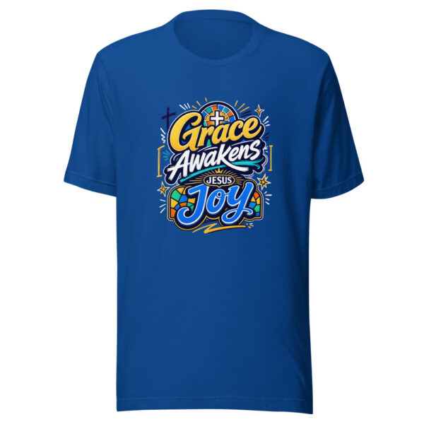 Grace Awakens Joy Graphic Tee mockup 2