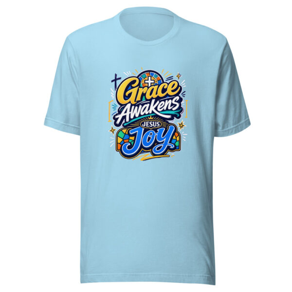 Grace Awakens Joy Graphic Tee mockup 5