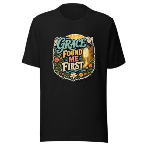GRACE FOUND ME FIRST Heartbeat-20260622-codex-fallback Graphic Tee mockup 1 GRACE FOUND ME FIRST Heartbeat-20260622-codex-fallback Graphic Tee front view