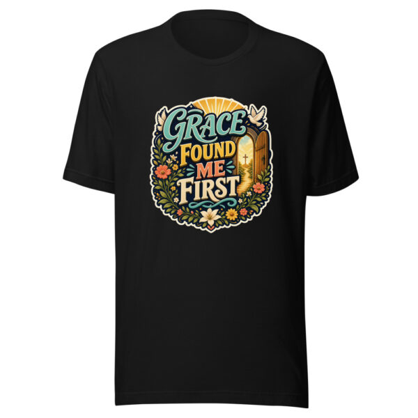 GRACE FOUND ME FIRST Heartbeat-20260622-codex-fallback Graphic Tee front view