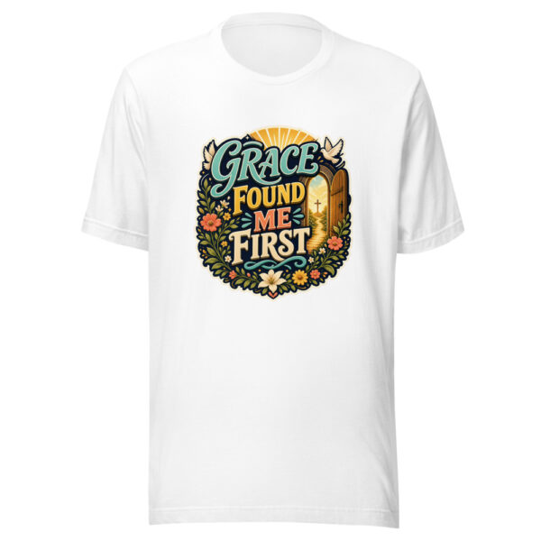 GRACE FOUND ME FIRST Heartbeat-20260622-codex-fallback Graphic Tee mockup 2