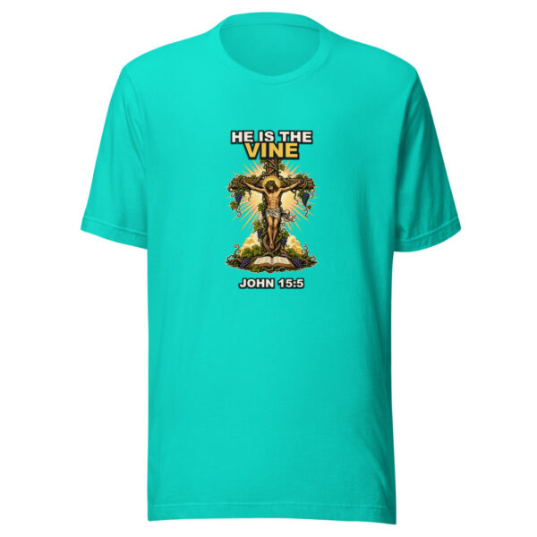 HE IS THE VINE Heartbeat-20260614-shirtsaboutjesus-codex Graphic Tee mockup 3