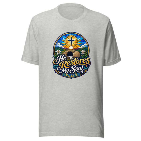 He Restores My Soul Ps. 23:3 Graphic Tee mockup 4 He Restores My Soul Ps. 23:3 Graphic Tee mockup 4