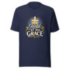 Held By His Grace Graphic Tee mockup 4