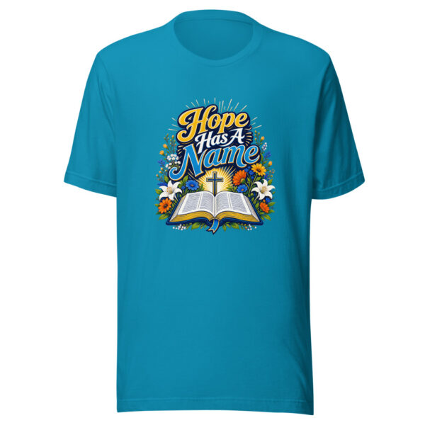 Hope Has A Name Graphic Tee mockup 2