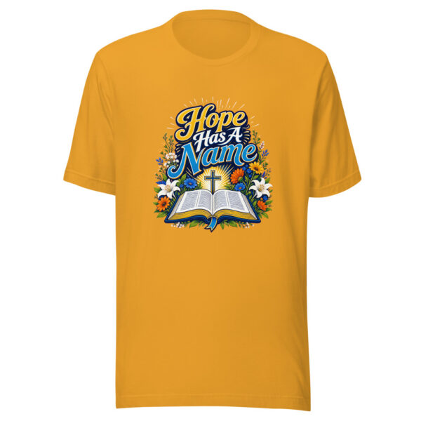 Hope Has A Name Graphic Tee mockup 4