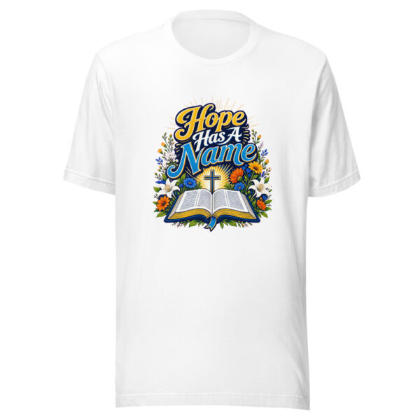 Hope Has A Name Graphic Tee mockup 8