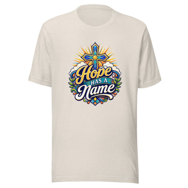 Hope Has A Name Graphic Tee mockup 8