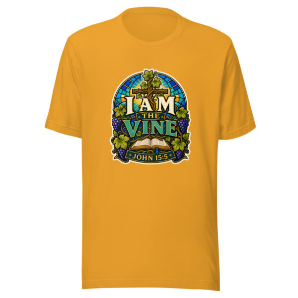 I Am The Vine John 15:5 Heartbeat-20260613-shirtsaboutjesus-codex Graphic Tee front view