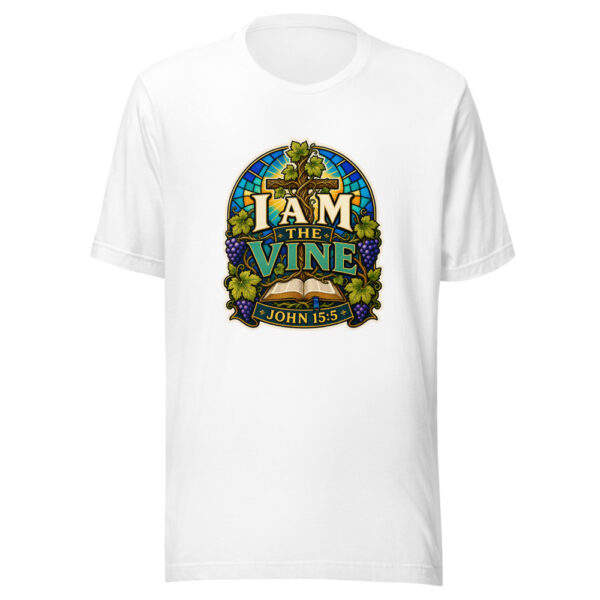 I Am The Vine John 15:5 Heartbeat-20260613-shirtsaboutjesus-codex Graphic Tee mockup 3 I Am The Vine John 15:5 Heartbeat-20260613-shirtsaboutjesus-codex Graphic Tee mockup 3