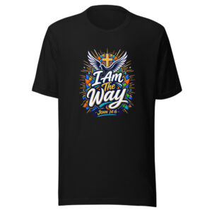 I Am The Way John 14:6 Graphic Tee mockup 1 I Am The Way John 14:6 Graphic Tee front view