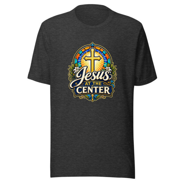 Jesus At The Center Graphic Tee mockup 7